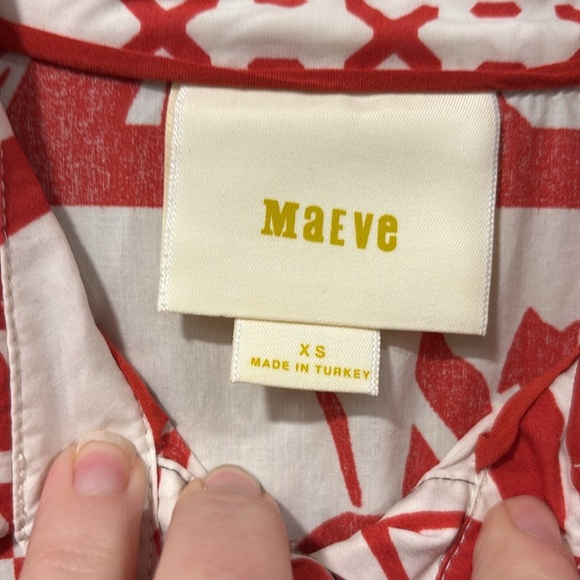 Maeve Anthropologie Dress Sz XS The Printmaker boho babydoll - Picture 7 of 11